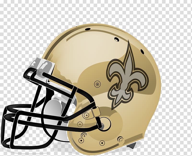 New Orleans Saints NFL Football helmet American football, helmets transparent background PNG clipart