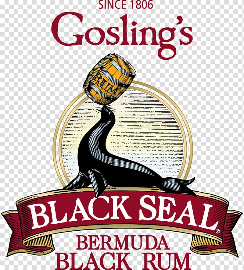 Black Seal rum 700ml Liqueur Gosling Brothers Bacardi 151, fever tree logo transparent background PNG clipart