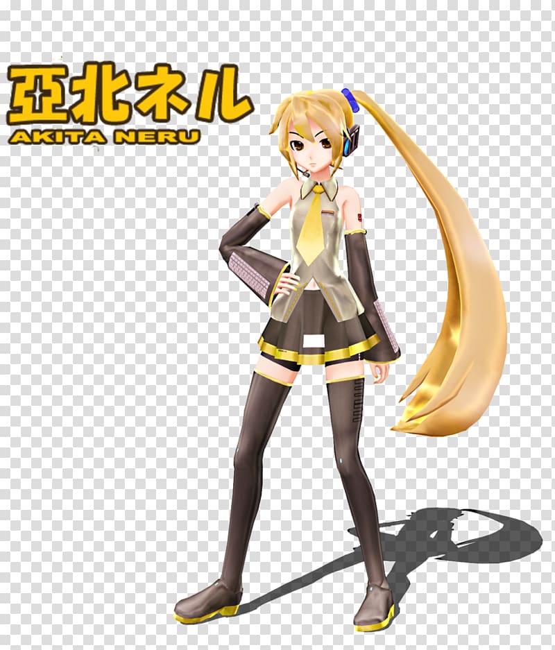 MikuMikuDance Vocaloid Akita graphics, akita neru transparent background PNG clipart