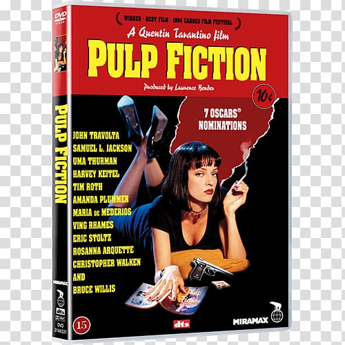 Pulp Fiction Film Poster, Mia and Vince, Uma Thurman, John