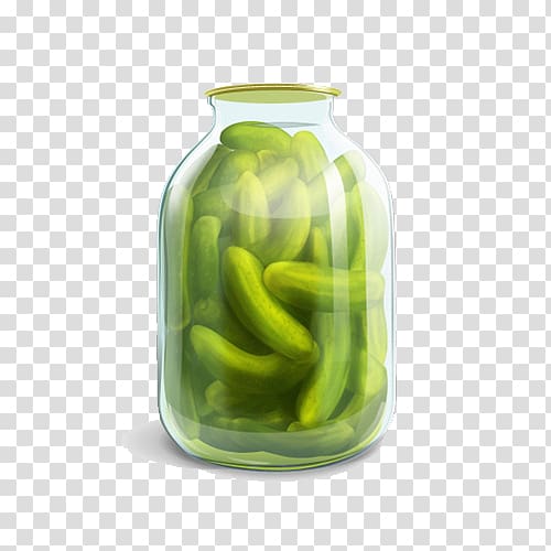 Pickled cucumber Vegetable Glass, Green Cucumber transparent background PNG clipart