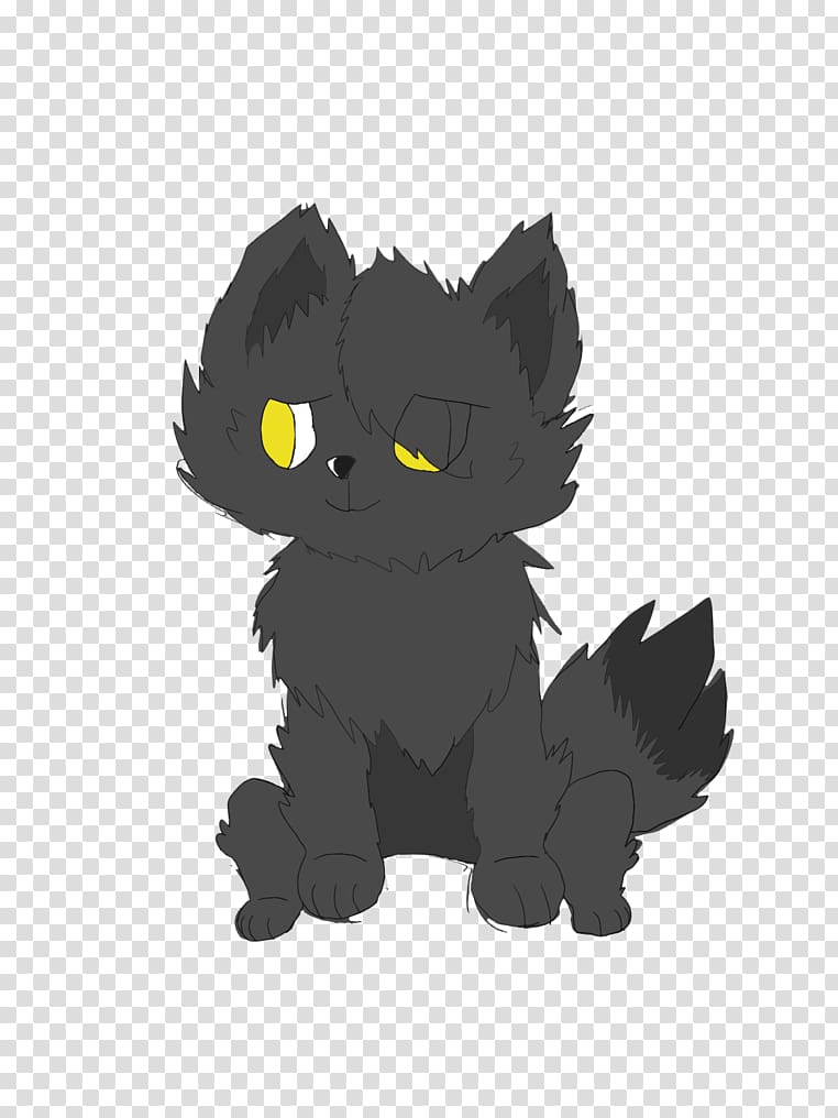 Black cat Kitten Whiskers Graystripe, kitten transparent background PNG clipart