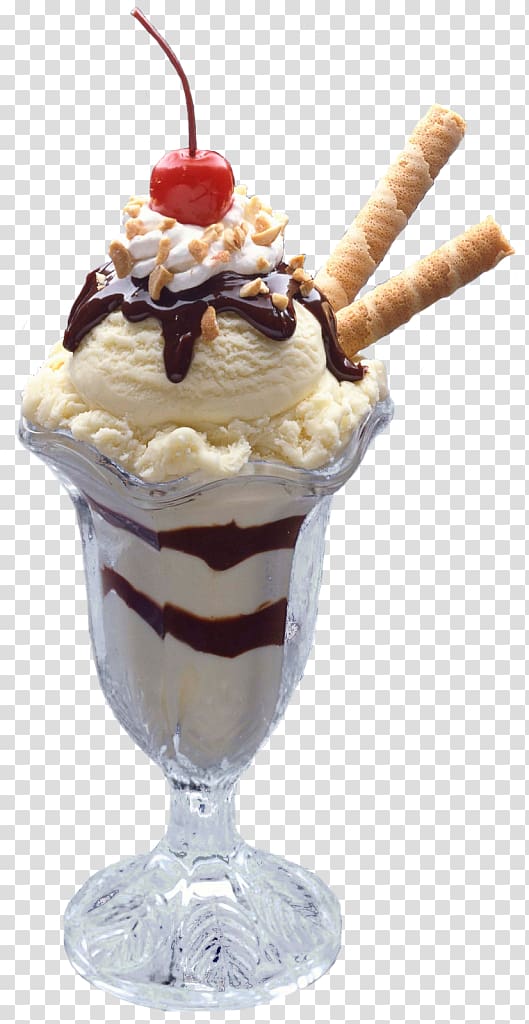 ice cream with cherry on top, Ice Cream Cones Milkshake Sundae Kulfi, desserts transparent background PNG clipart