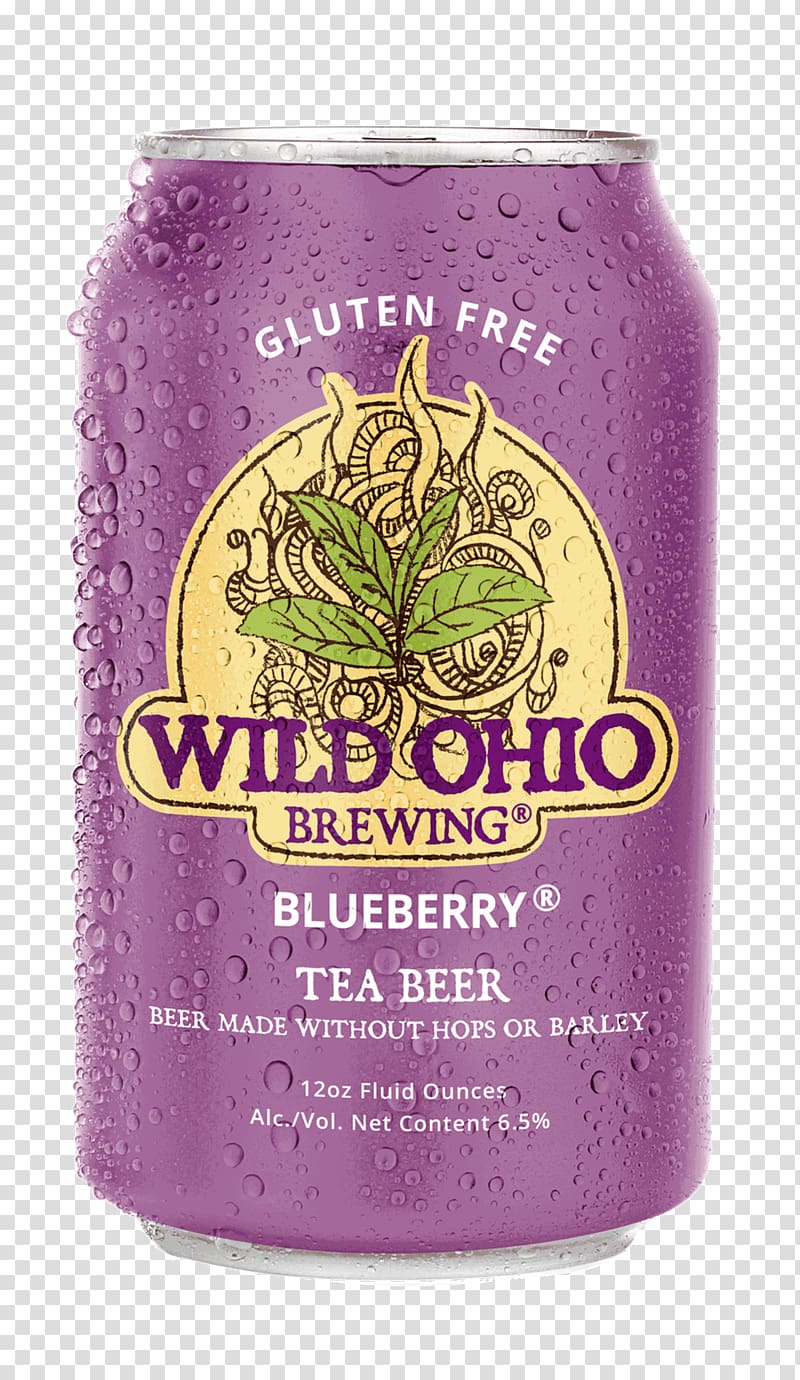 Wild Ohio Brewing Gluten-free beer Pale ale, Blueberry Tea transparent background PNG clipart