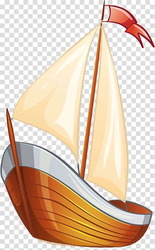Sailing ship Cartoon , White boat transparent background PNG clipart