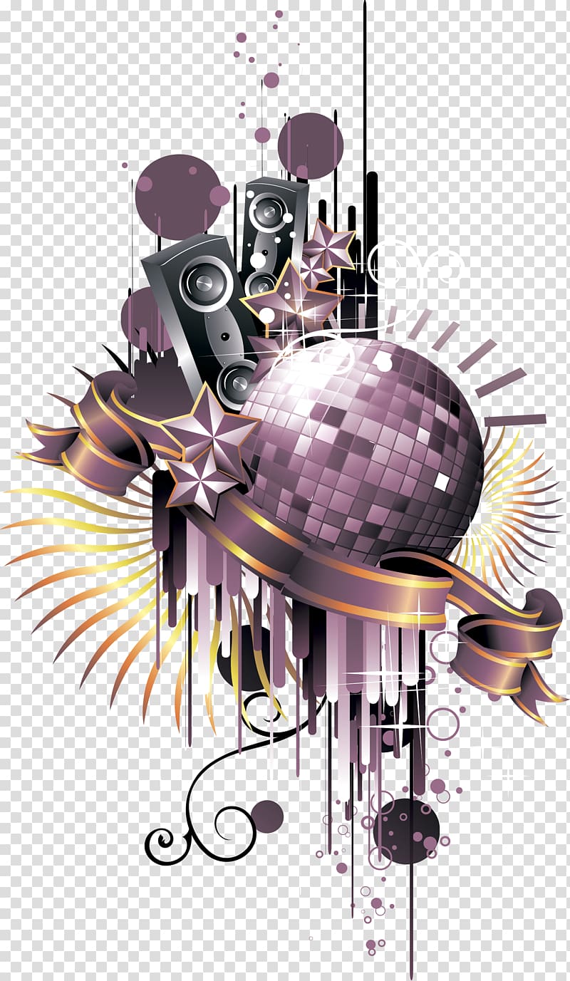 disco ball and speaker illustration, Disco ball Nightclub, Nightclubs disco ball transparent background PNG clipart