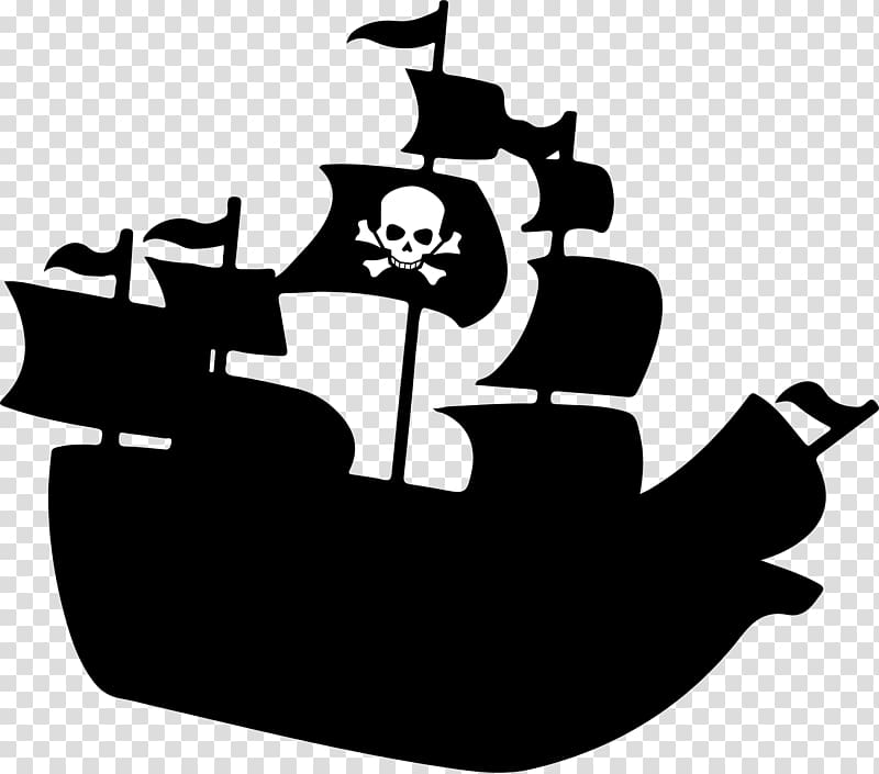 Piracy Ship , Pirate Silhouette transparent background PNG clipart