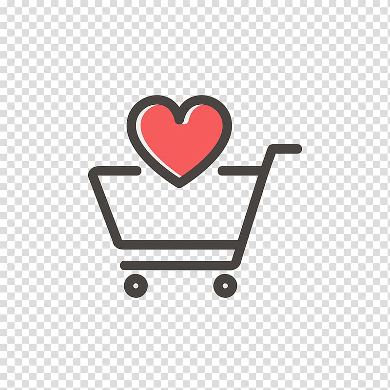 Shopping cart Heart Online shopping, shopping cart transparent background PNG clipart