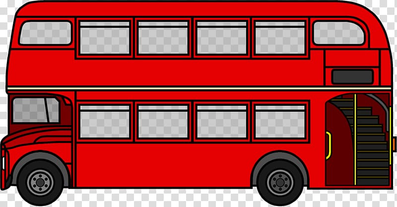 Double-decker bus AEC Routemaster London , bus transparent background PNG clipart