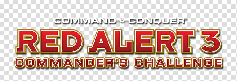 Command & Conquer: Red Alert 3, Commander’s Challenge Logo Banner Brand, command and conquer transparent background PNG clipart