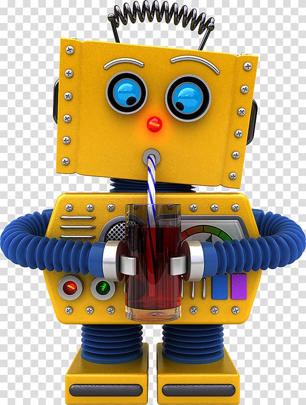 Robot Drink Toy, robot transparent background PNG clipart