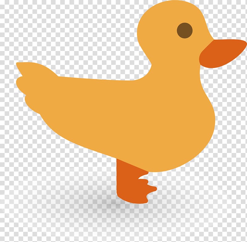 Duck Cartoon Euclidean Yellow Illustration, hand-painted little yellow duck transparent background PNG clipart