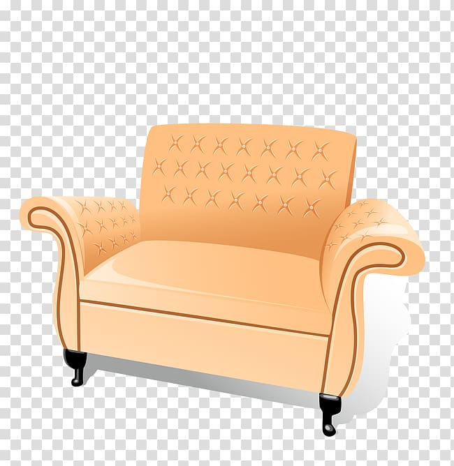 Loveseat Couch Furniture Chair, pink sofa transparent background PNG clipart