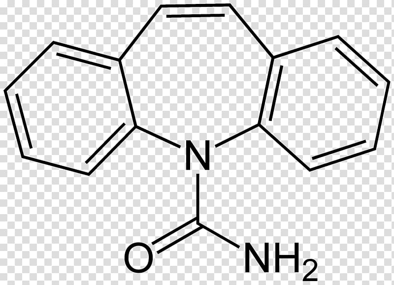Carbamazepine Chemical structure Pharmaceutical drug Anticonvulsant Molecule, Azepine transparent background PNG clipart