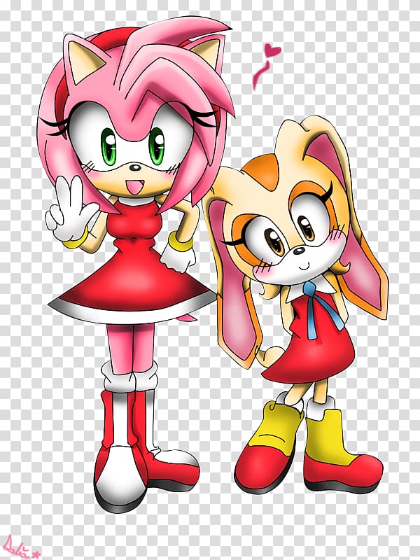 Cream the Rabbit Sonic the Hedgehog Amy Rose, amy and cream transparent background PNG clipart