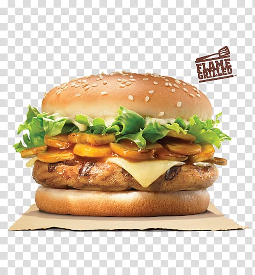 Whopper TenderCrisp Hamburger Chicken sandwich Cheeseburger, burger and sandwich transparent background PNG clipart