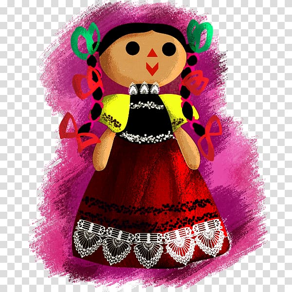 Mexican rag doll Mexico City Toy, doll transparent background PNG clipart