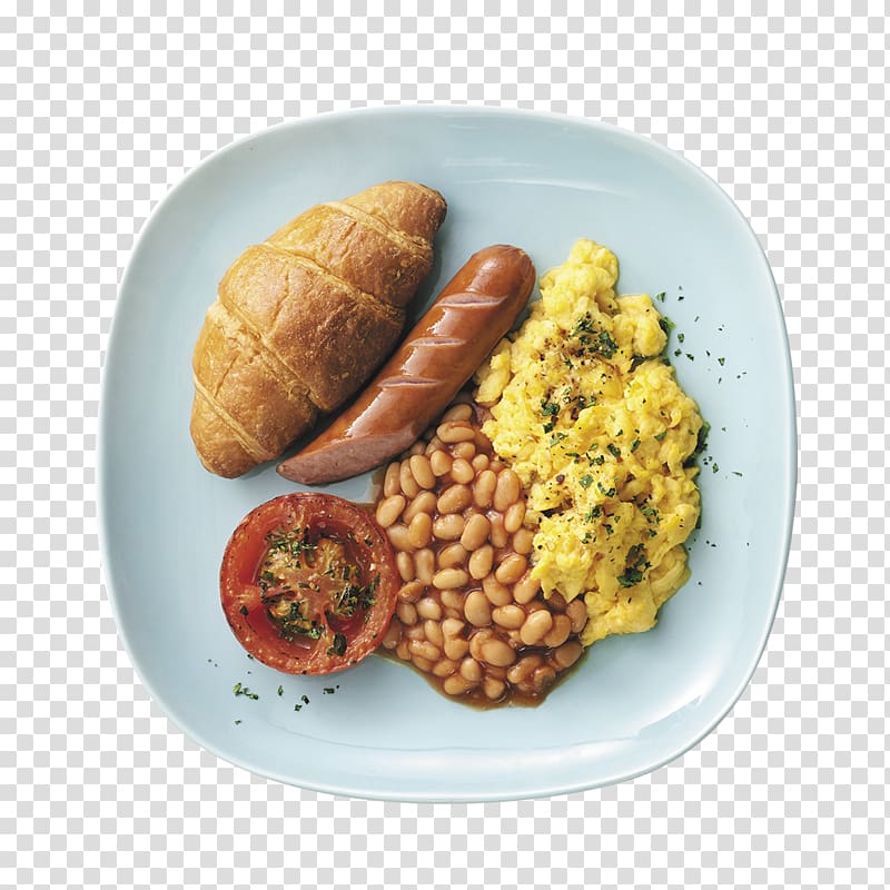 Full breakfast Oliver\'s Super Sandwiches Baked beans Scrambled eggs, scrambled eggs transparent background PNG clipart