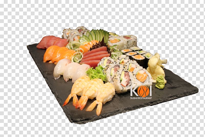 California roll Sashimi Sushi Platter 07030, sushi transparent background PNG clipart