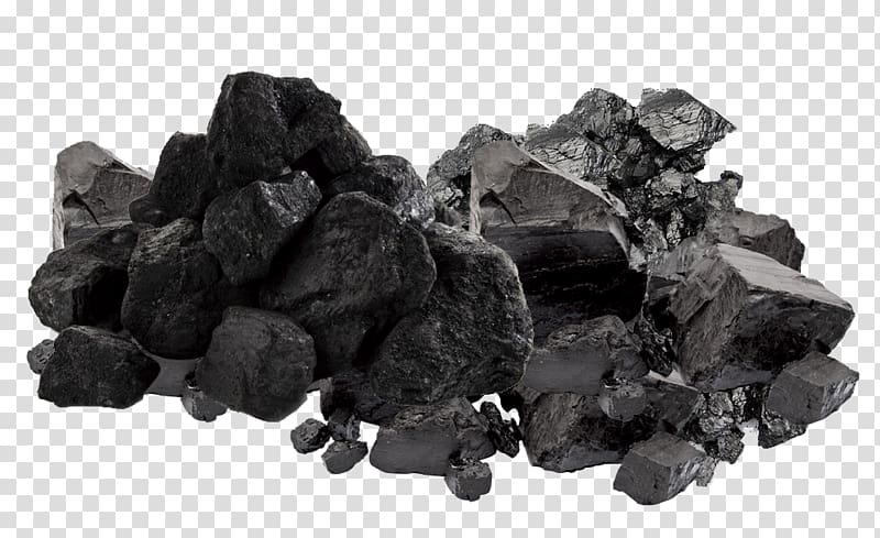 black wood charcoal, Charcoal Coal mining Ore, A lot of coal transparent background PNG clipart