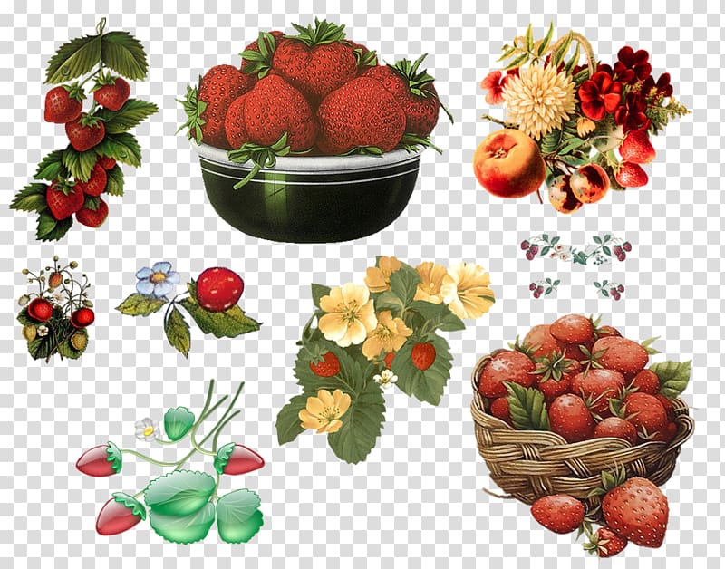 Strawberry , Hand-painted strawberry transparent background PNG clipart