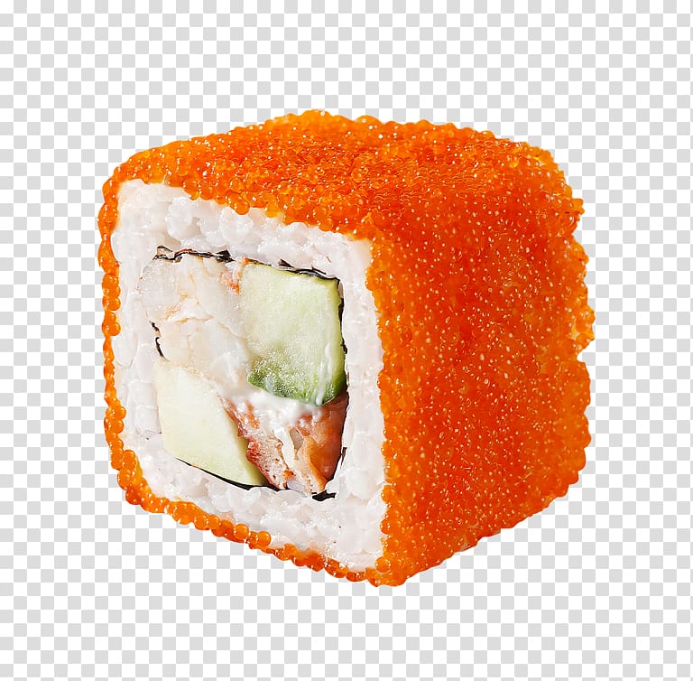 California roll Makizushi Sushi Pizza Tobiko, sushi transparent background PNG clipart