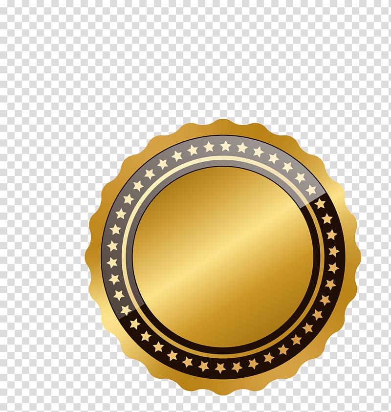 cartoon golden circle transparent background PNG clipart