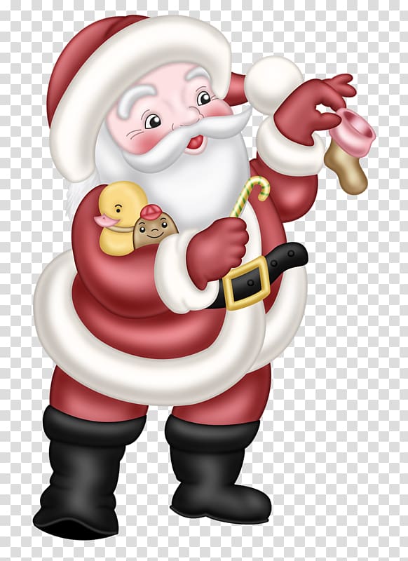 Santa Claus Christmas ornament Saint Snowman, Cartoon Santa Claus transparent background PNG clipart