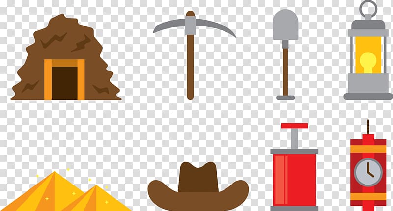 Gold mining Euclidean Gold rush, Digging tool transparent background PNG clipart