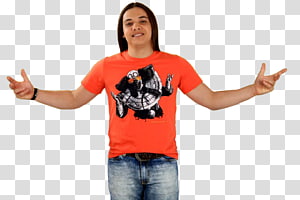 T-shirt Thumb Sleeve Shoulder Outerwear, T-shirt transparent background PNG clipart thumbnail