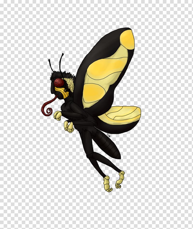 Honey bee Butterfly Character, mosquito proboscis transparent background PNG clipart