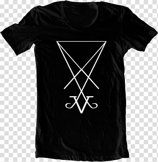 Sigilo de Lucifer T-shirt Church of Satan, T-shirt transparent background PNG clipart