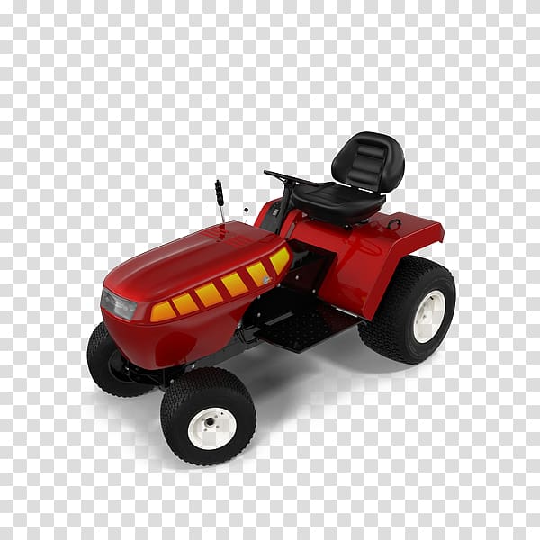 Tractor , Small red tractor transparent background PNG clipart