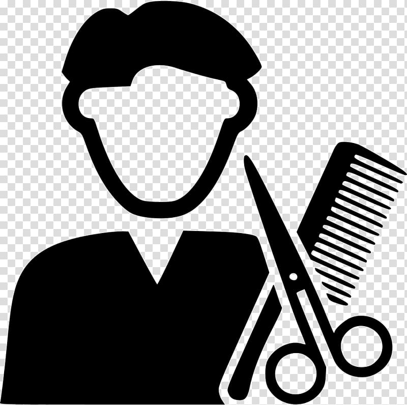 Barber Hairdresser Computer Icons Beauty Parlour, barber transparent background PNG clipart