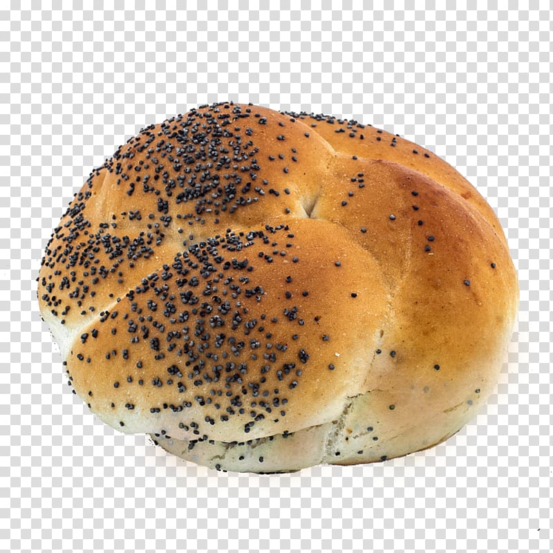 Bun Small bread Poppy seed 4K resolution, bun transparent background PNG clipart