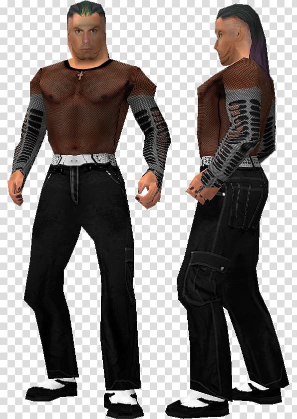 WWF No Mercy WrestleMania X-Seven The Hardy Boyz Clothing WWF Attitude, jeff hardy transparent background PNG clipart