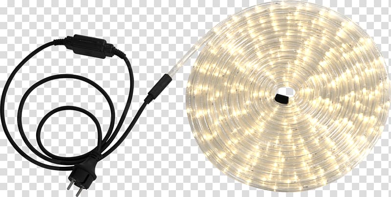 Light-emitting diode Rope light Lighting Light tube, light string transparent background PNG clipart