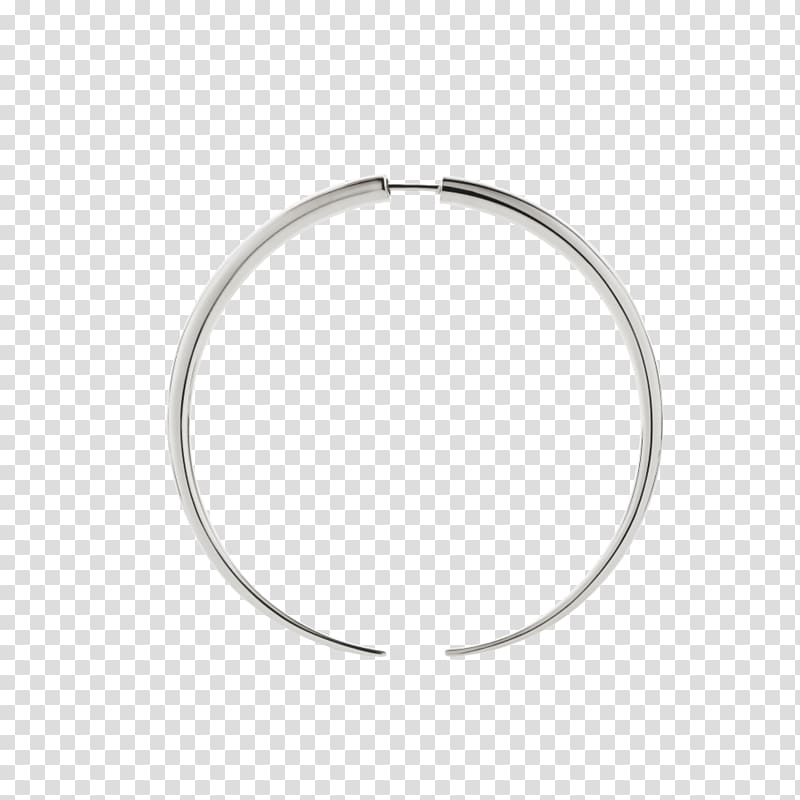 Silver Product design Body Jewellery, hoop earring transparent background PNG clipart