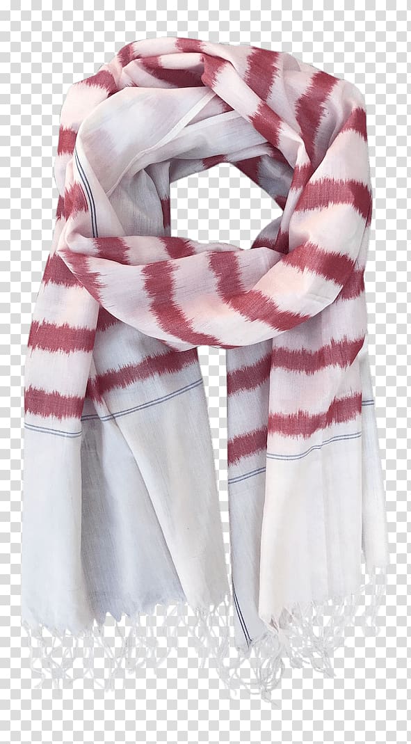 Scarf Passion Lilie White Red Green, pink stripes transparent background PNG clipart