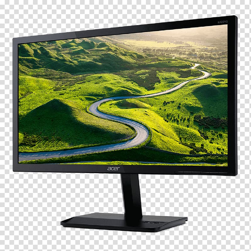 Computer Monitors 1080p Acer IPS panel VGA connector, colorful Headphones transparent background PNG clipart
