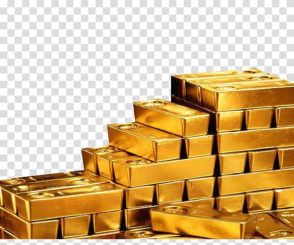 pile of gold bars, Gold as an investment Gold bar Trade, Gold Brick transparent background PNG clipart