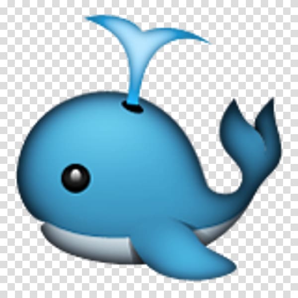 Emojipedia Blue whale iPhone, Emoji transparent background PNG ...