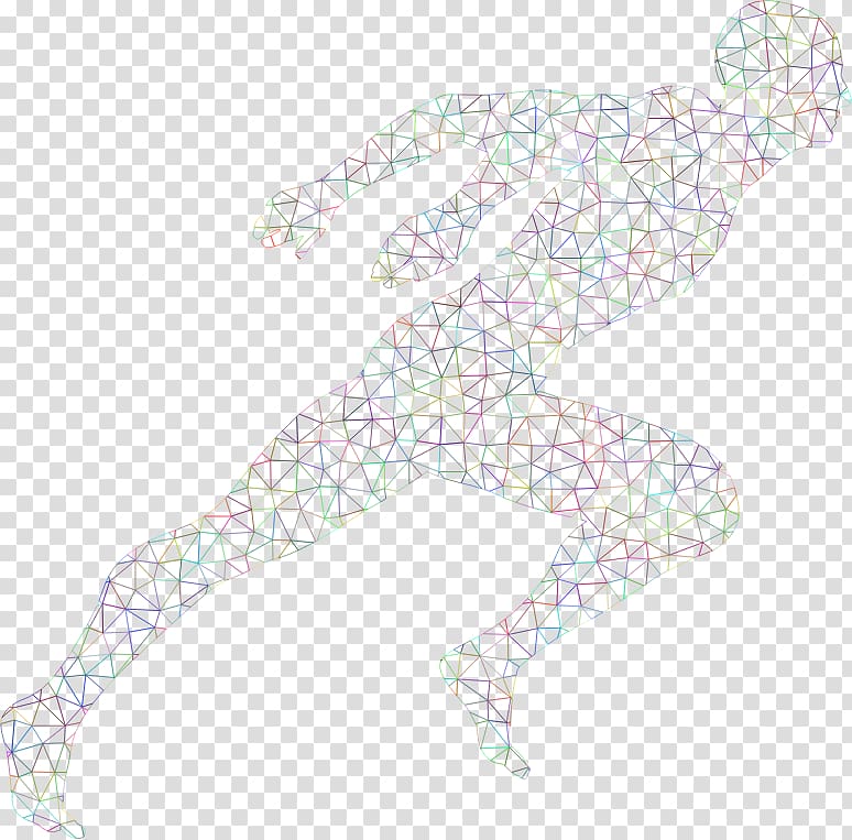 Vertebrate Art Pattern, low polygon border transparent background PNG clipart