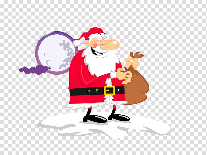 Santa Claus Christmas Gift , Send gift Santa Claus transparent background PNG clipart