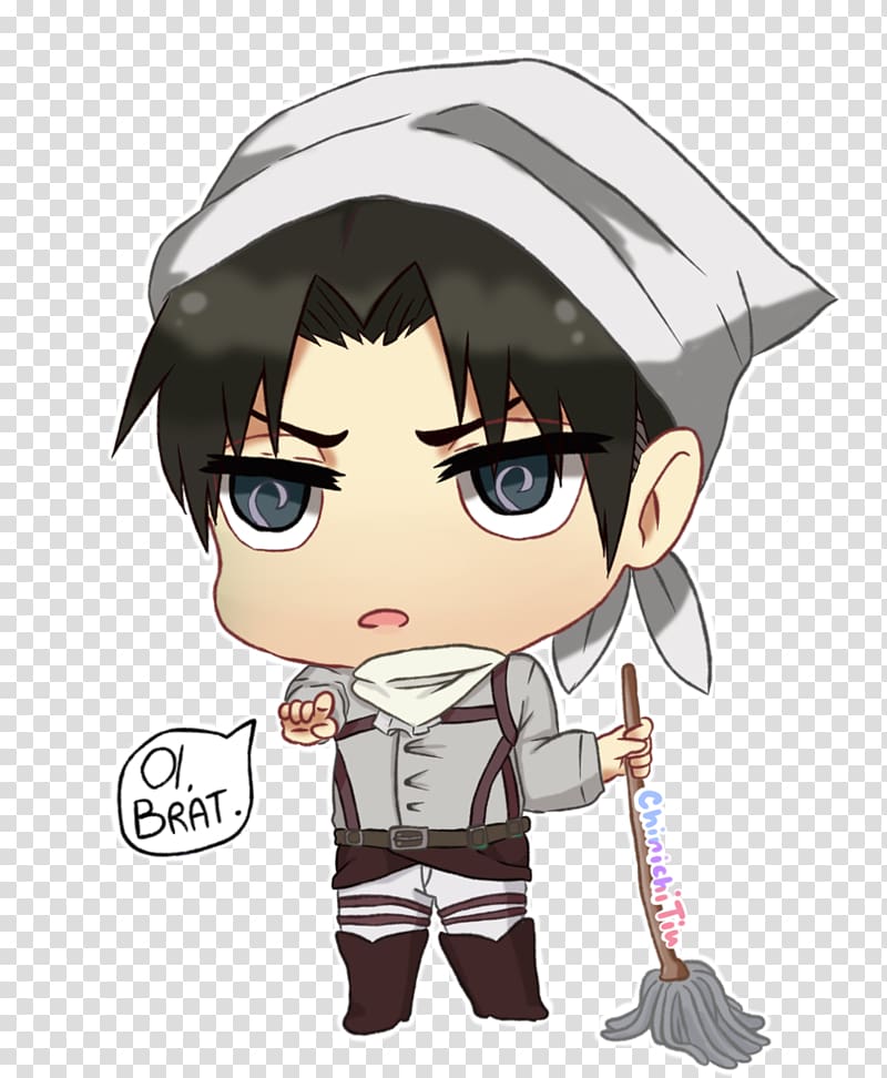 Eren Yeager Mikasa Ackerman Attack on Titan Levi Chibi, deformed transparent background PNG clipart