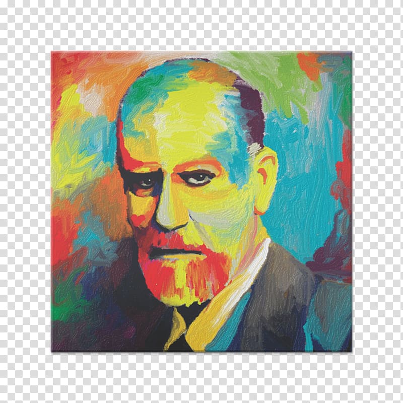 Visual arts Acrylic paint Modern art Portrait, sigmund freud transparent background PNG clipart