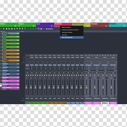 Audio Mixers Vienna Symphonic Library Computer Software Virtual Studio Technology, Context Menu transparent background PNG clipart