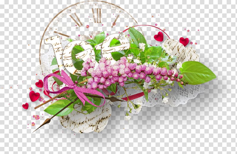 Floral design Alarm Clocks, clock transparent background PNG clipart