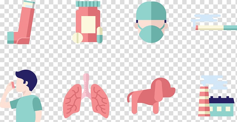Disease Asthma Allergy Medicine Icon, Hygiene Medicine Allergy Inhalation Bronchus transparent background PNG clipart