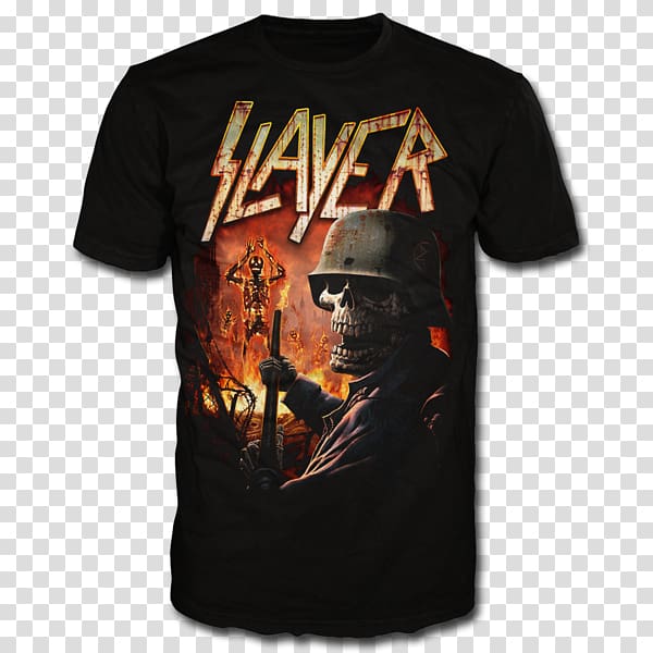 T-shirt Slayer Heavy metal Reign in Blood Clothing, T-shirt transparent background PNG clipart